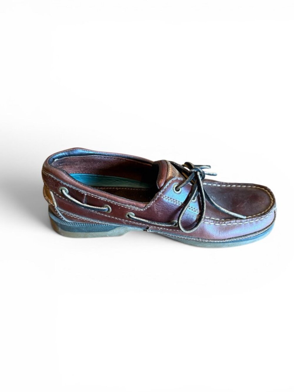 Sperry Top-Sider Mako Collection Brown Leather Boat Shoes Men's 8 Wide